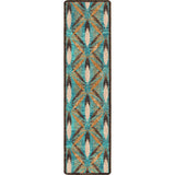American Dakota Plumage Tropical Turquoise Rug - 0681TTQ234