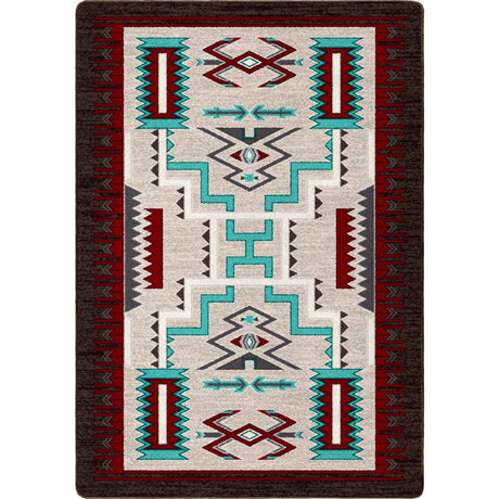American Dakota Prairie Wind Turquoise Rug