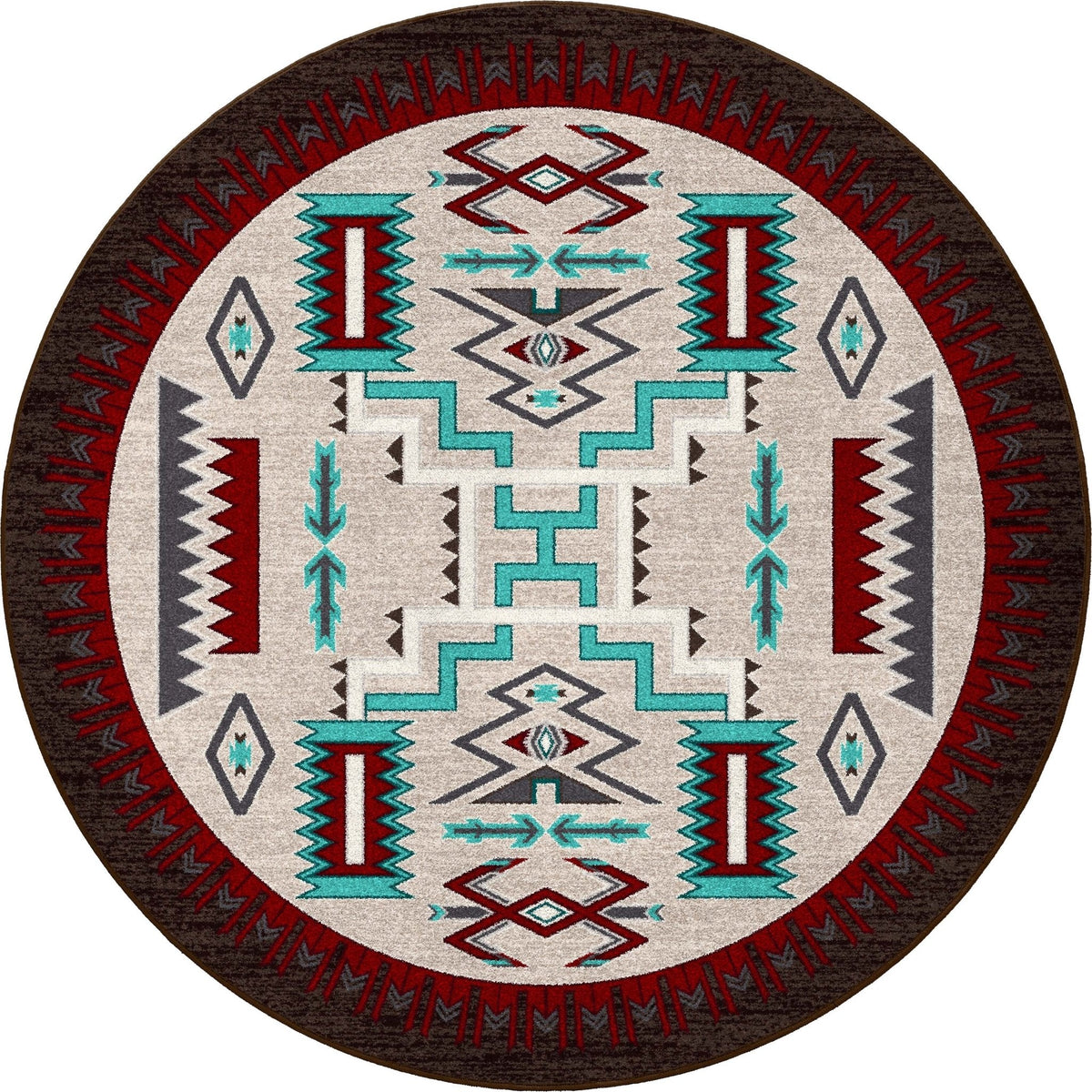 American Dakota Prairie Wind Turquoise Rug
