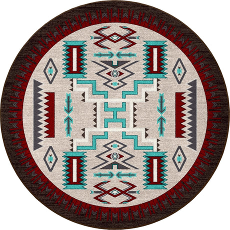 American Dakota Prairie Wind Turquoise Rug