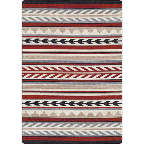 American Dakota Progression Red Rug - 0797RED234
