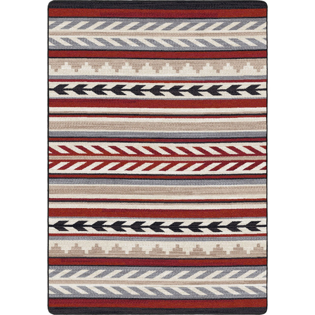 American Dakota Progression Red Rug - 0797RED234