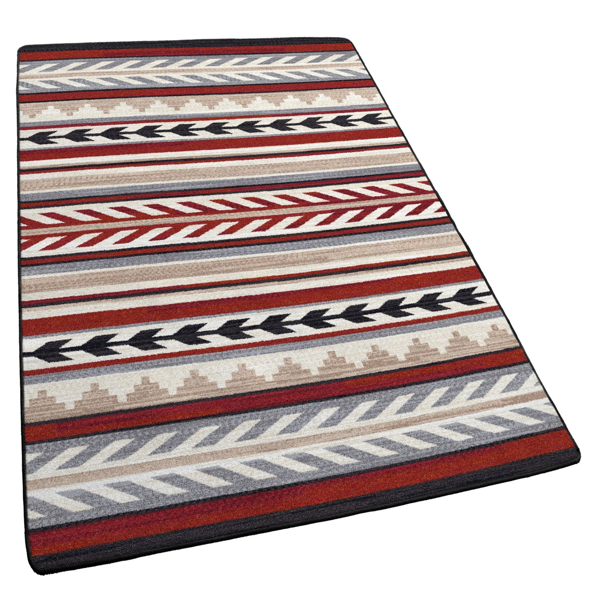American Dakota Progression Red Rug - 0797RED234
