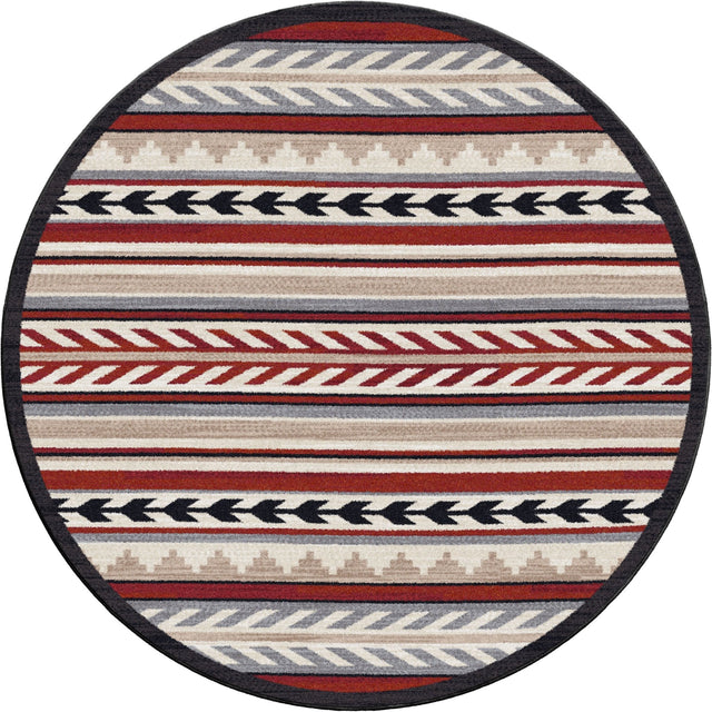 American Dakota Progression Red Rug - 0797RED234
