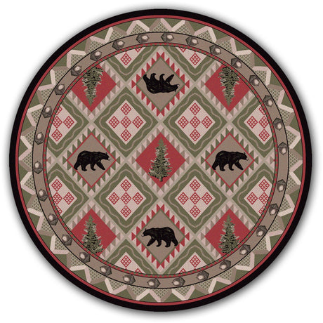 American Dakota Quilted Forest Pine Rug - 0188PNE234