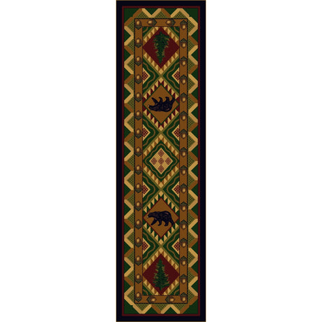 American Dakota Quilted Forest Woodland Rug - 0188WLD234