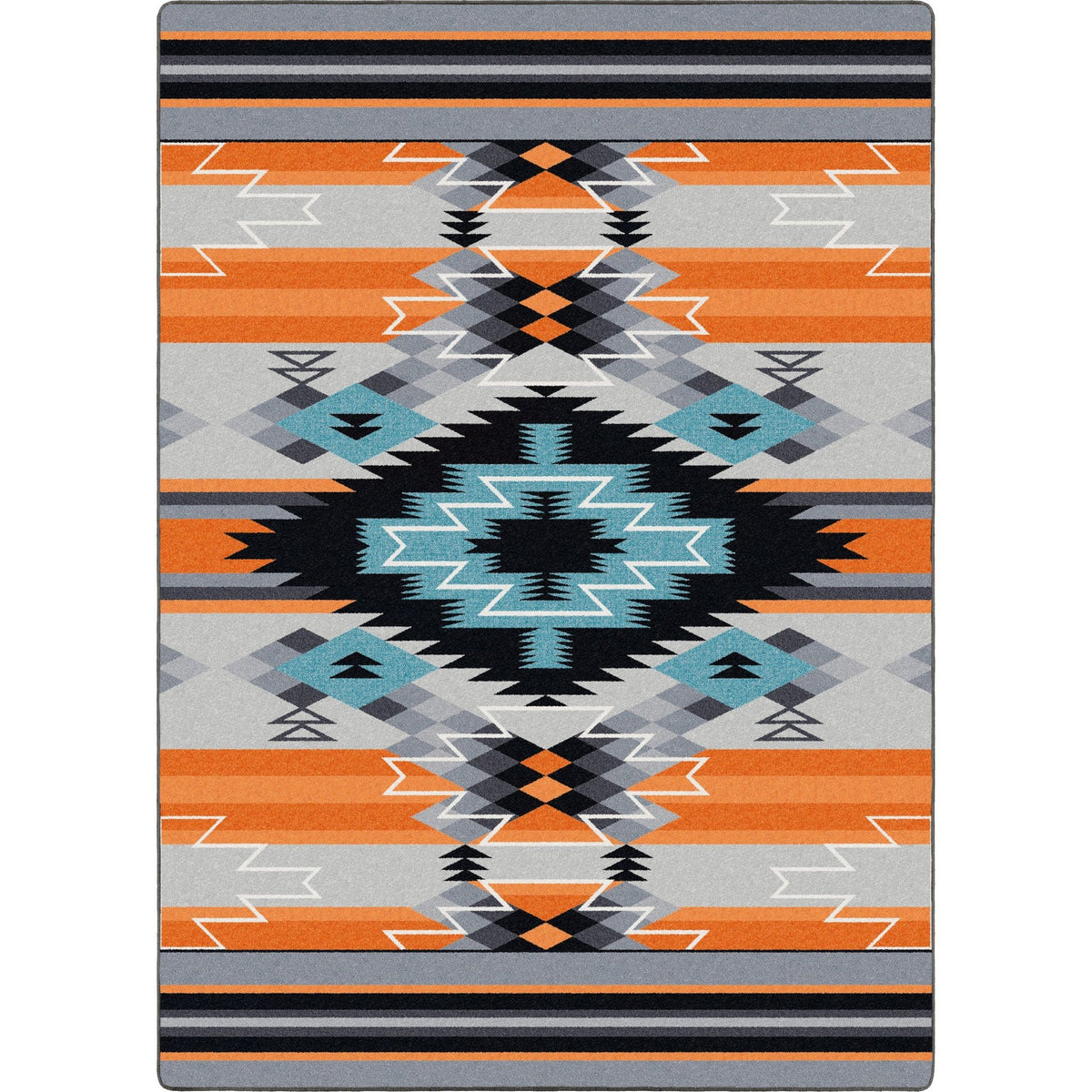 American Dakota Radiowaves Fire Rug - 0783FRE234