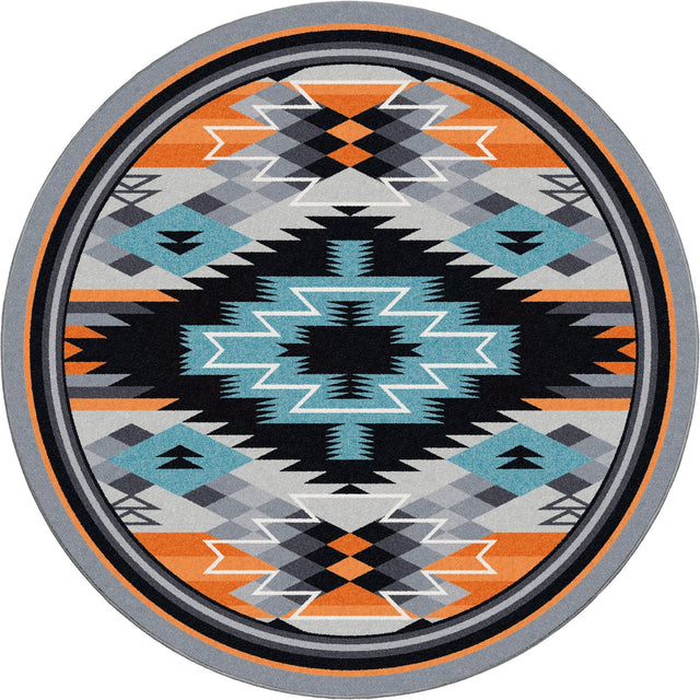 American Dakota Radiowaves Fire Rug - 0783FRE234
