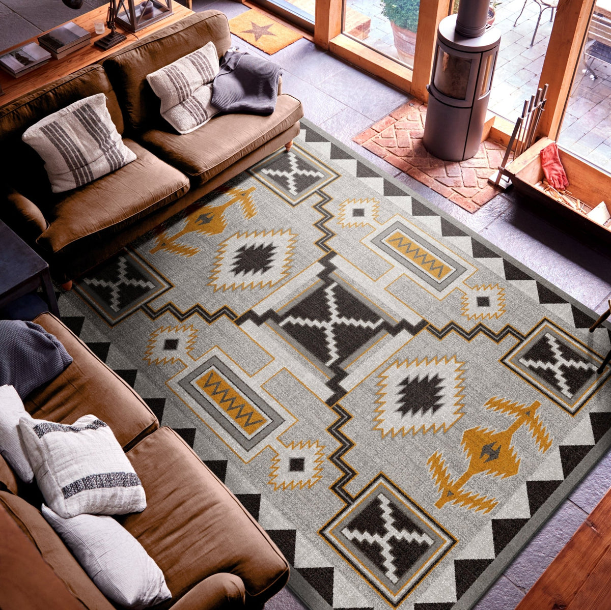 American Dakota Rain Giver Obsidian Rug - 0760OBS234