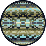American Dakota Rainbow Blanket Blue Shades Rug