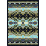 American Dakota Rainbow Blanket Blue Shades Rug