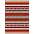 American Dakota Remington Stripe Red Multi Rug - 0645RDM234