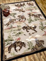 American Dakota Retro Cowboy Natural Rug
