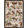 American Dakota Retro Cowboy Natural Rug
