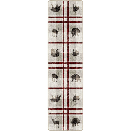 American Dakota Rio Vista Red Stripe Rug - 0543RST234