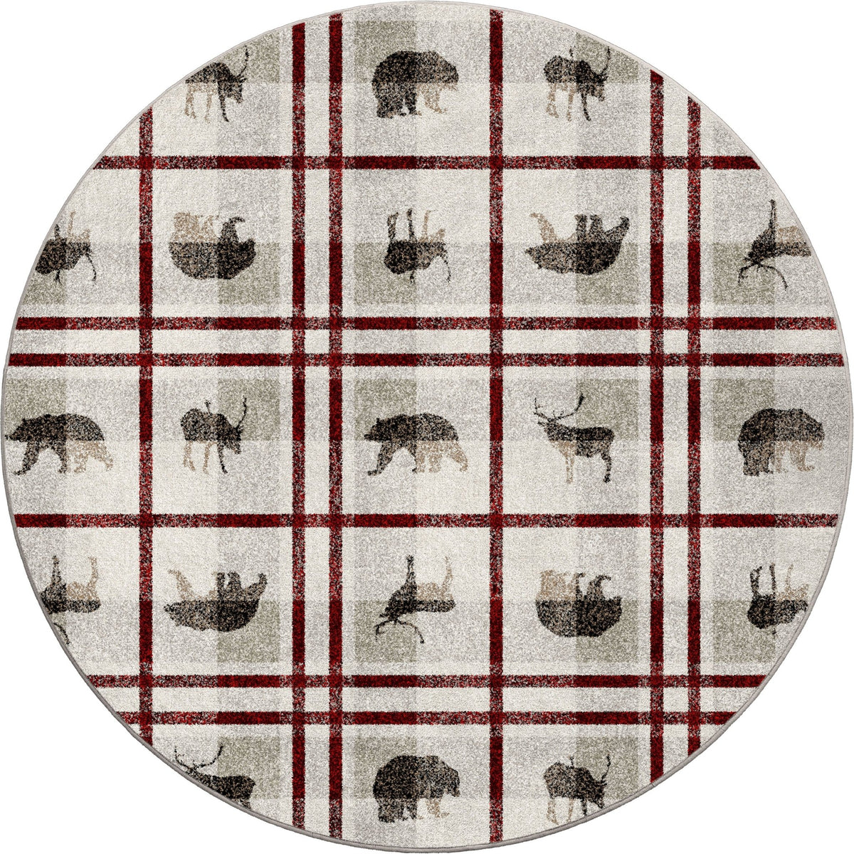 American Dakota Rio Vista Red Stripe Rug - 0543RST234