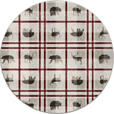 American Dakota Rio Vista Red Stripe Rug - 0543RST234
