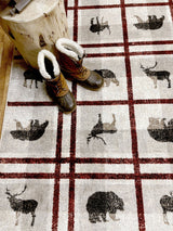 American Dakota Rio Vista Red Stripe Rug - 0543RST234