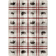 American Dakota Rio Vista Red Stripe Rug - 0543RST234