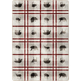 American Dakota Rio Vista Red Stripe Rug - 0543RST234