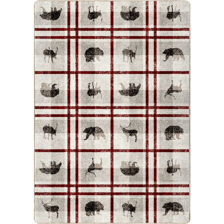 American Dakota Rio Vista Red Stripe Rug - 0543RST234