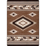 American Dakota River Crossing Brown Rug - ZZAD0580BRN234