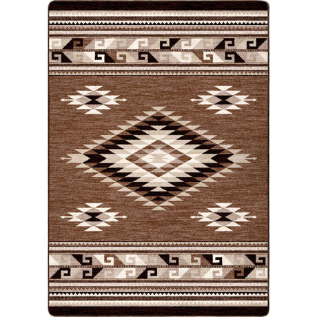 American Dakota River Crossing Brown Rug - ZZAD0580BRN234