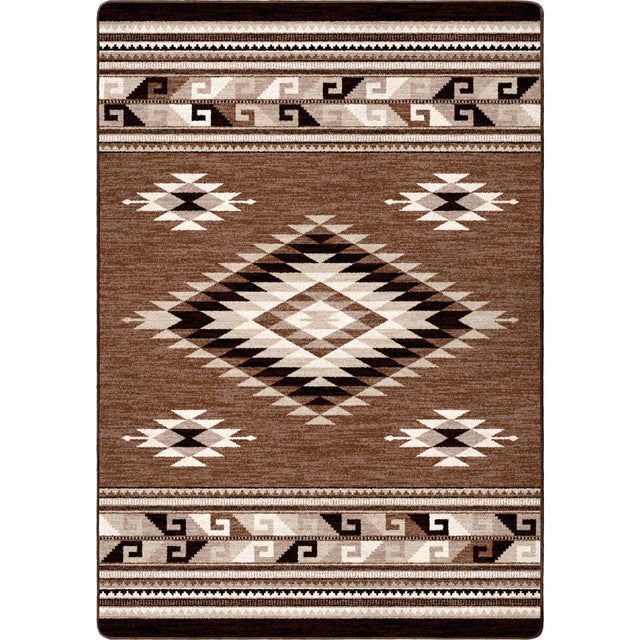 American Dakota River Crossing Brown Rug - ZZAD0580BRN234