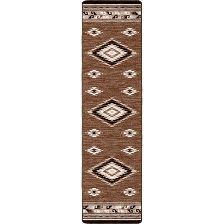 American Dakota River Crossing Brown Rug - ZZAD0580BRN234