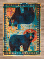 American Dakota Ruiz Bear Pair Collage Rug - R0261COL234