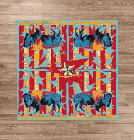 American Dakota Ruiz Buffalo Stars & Stripes Liberty Rug - R0224LIB234