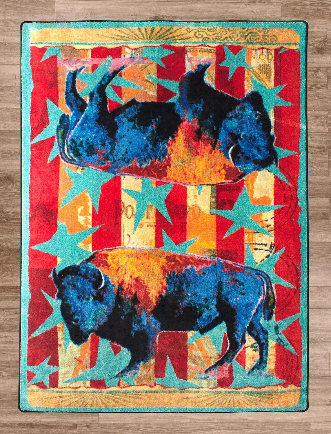 American Dakota Ruiz Buffalo Stars & Stripes Liberty Rug - R0224LIB234