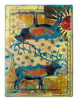 American Dakota Ruiz Elk Pair Splash Rug - R0269SPL234