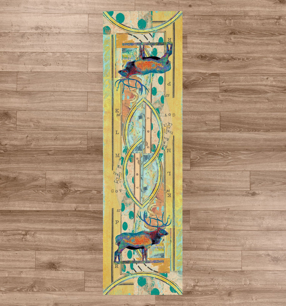 American Dakota Ruiz Elk Pair Splash Rug - R0269SPL234