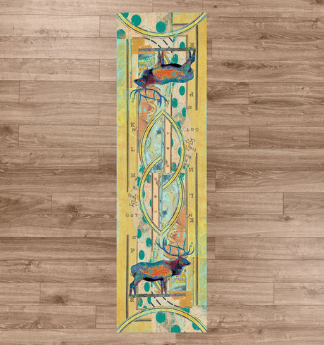 American Dakota Ruiz Elk Pair Splash Rug - R0269SPL234