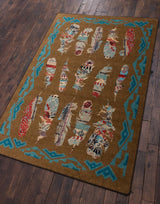 American Dakota Ruiz Feather Brown Rug - R0273BRN234