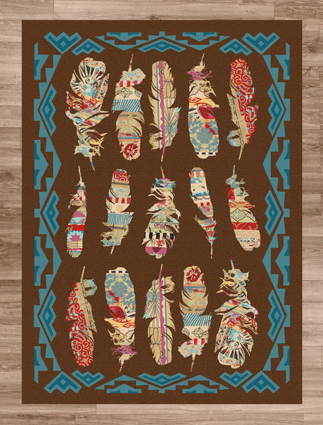 American Dakota Ruiz Feather Brown Rug - R0273BRN234