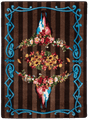 American Dakota Ruiz Floral Longhorn Chocolate Rug - R0311CHC234