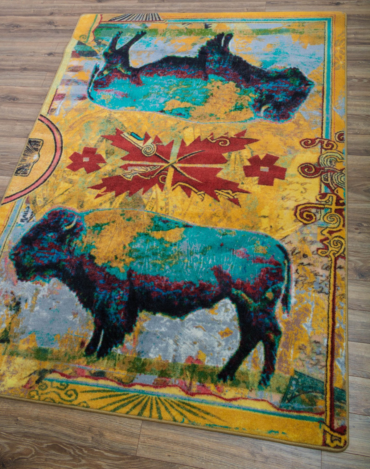 American Dakota Ruiz Golden Buffalo Bright Rug - R0283BRT234