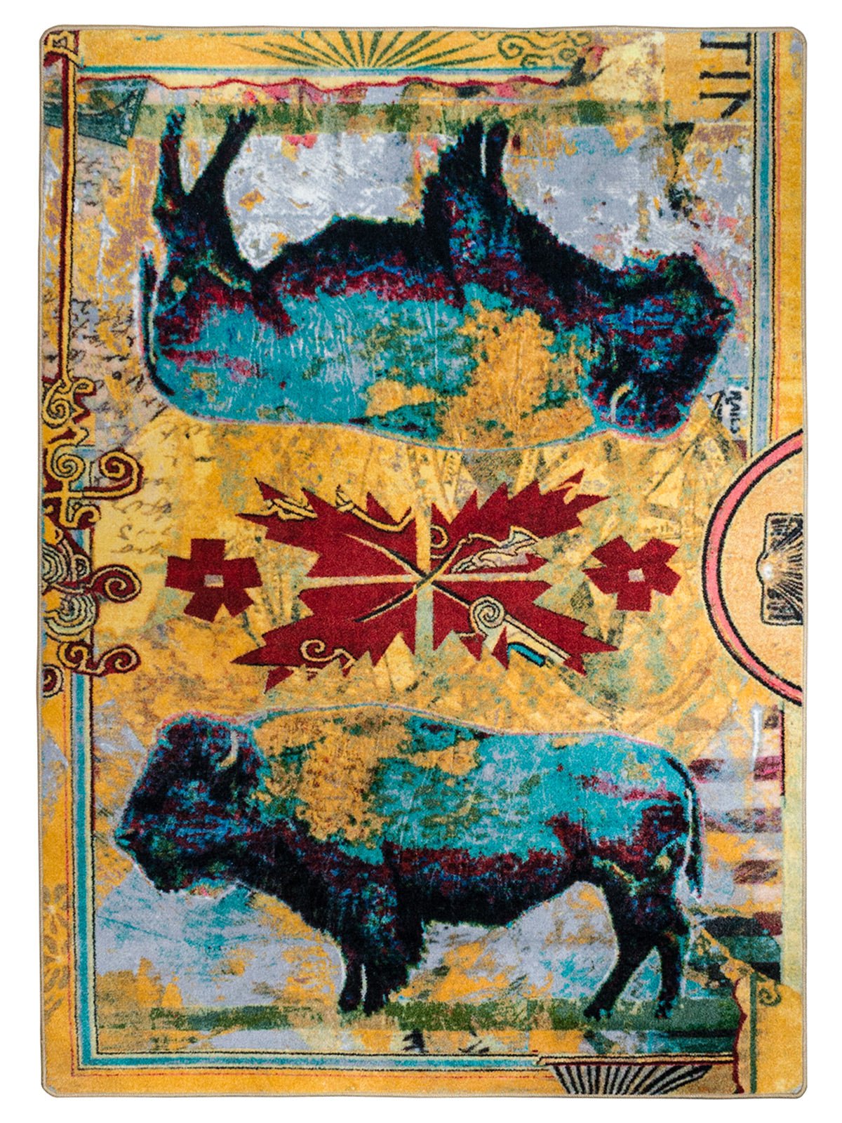 American Dakota Ruiz Golden Buffalo Bright Rug - R0283BRT234