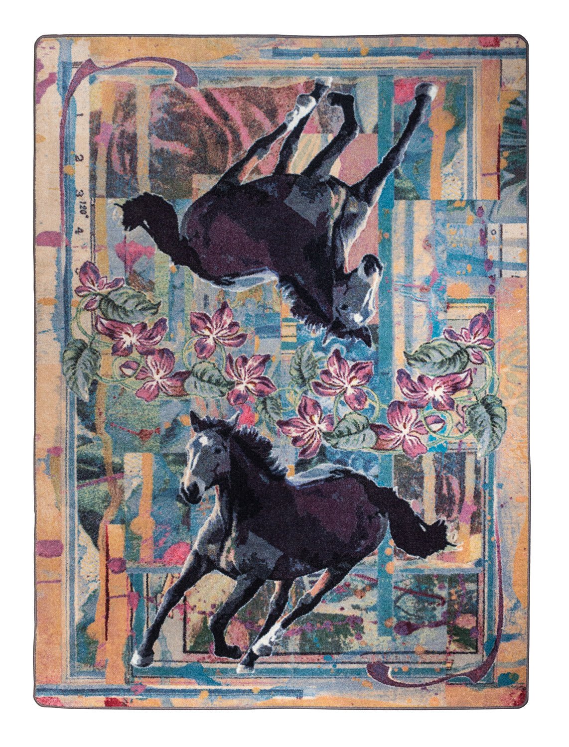 American Dakota Ruiz Purple Horse Plum Rug - R0281PLU234