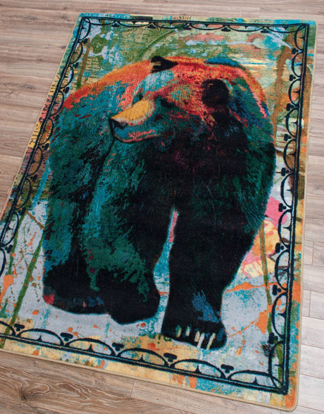American Dakota Ruiz Vertical Bear Paint Rug - R0260PNT234