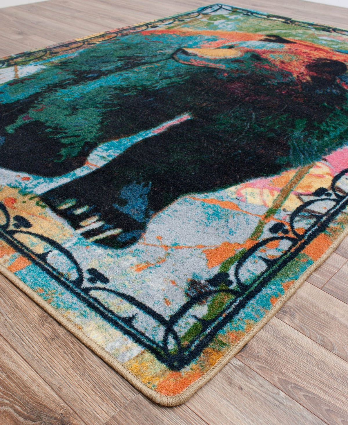 American Dakota Ruiz Vertical Bear Paint Rug - R0260PNT234