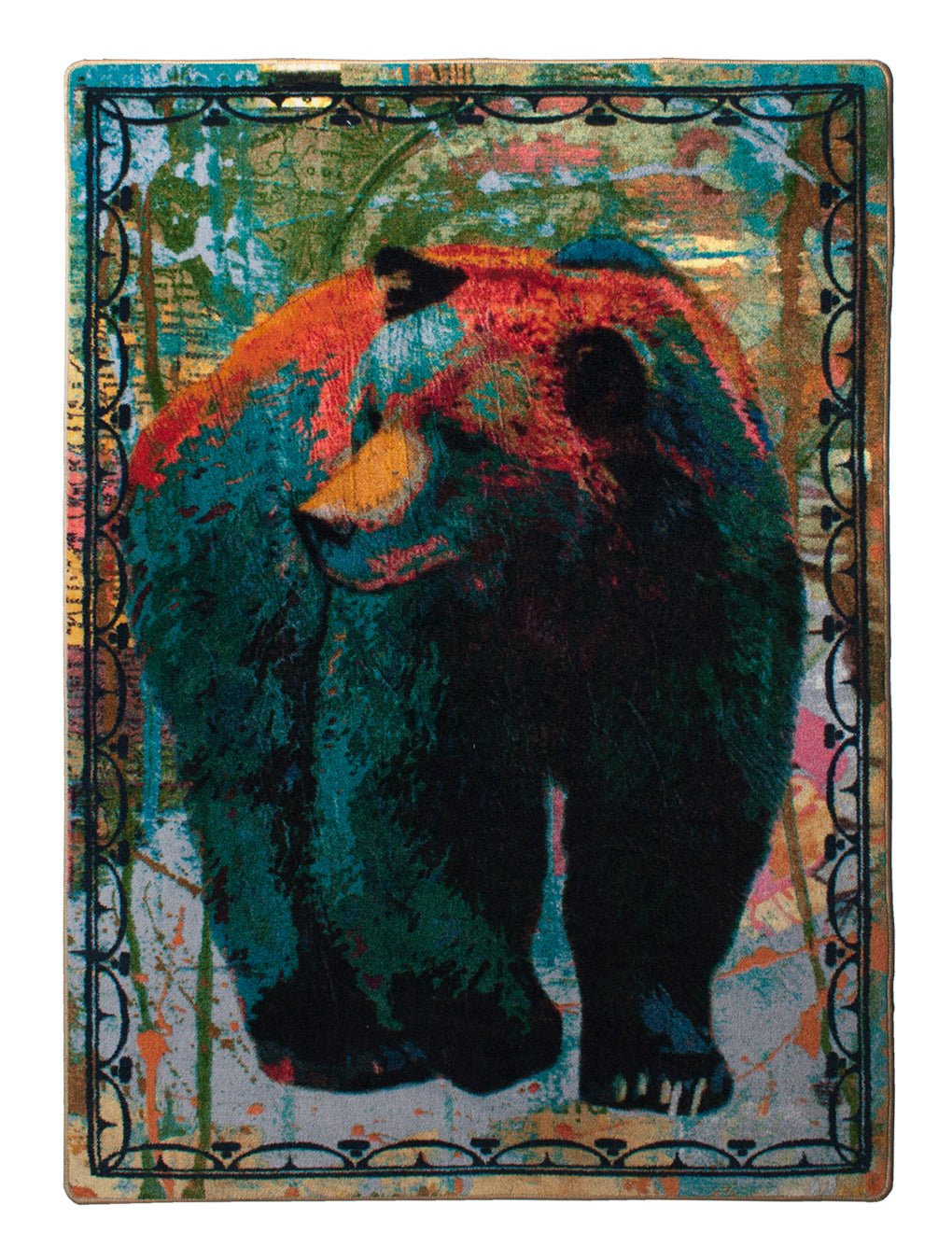American Dakota Ruiz Vertical Bear Paint Rug - R0260PNT234