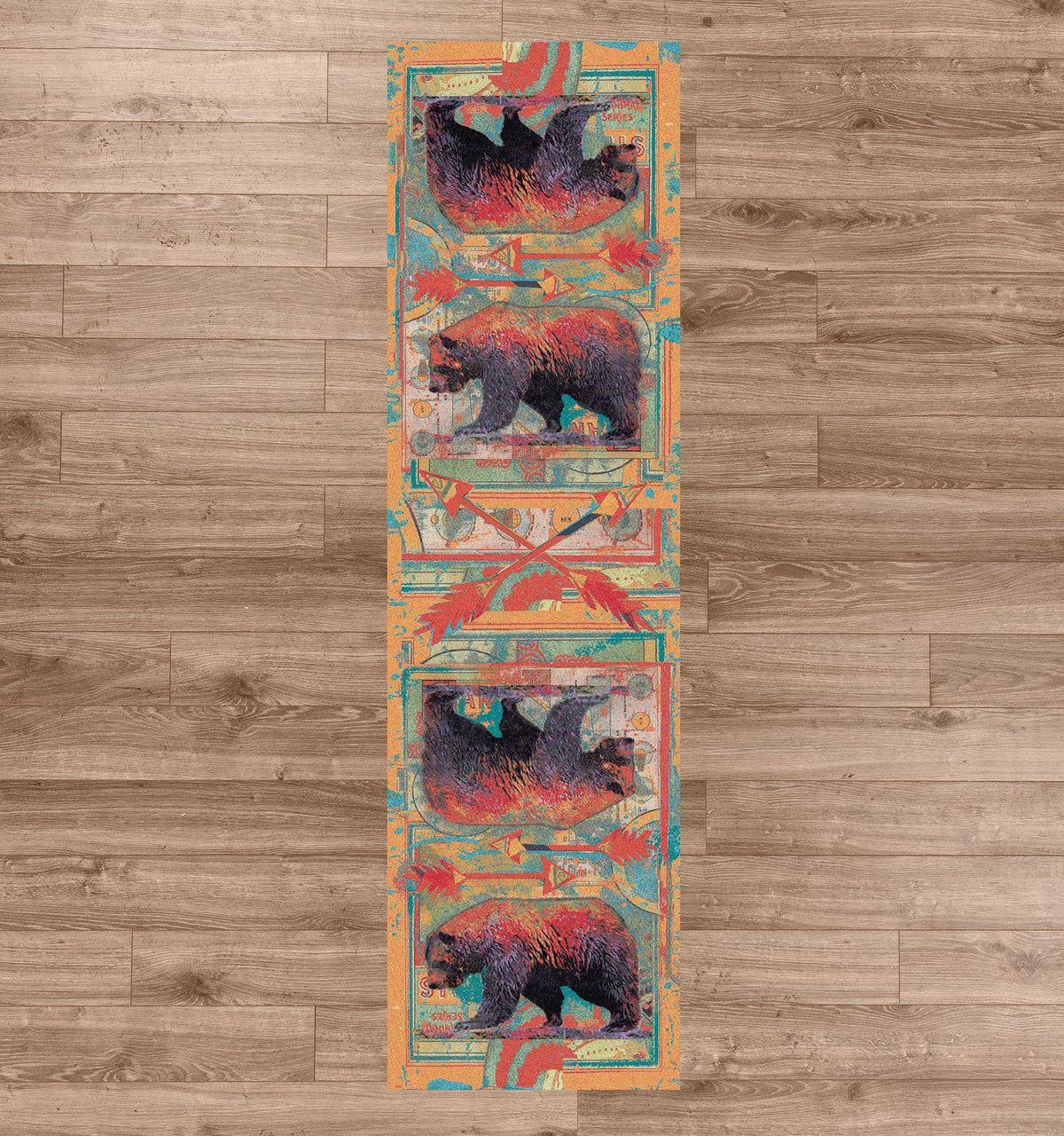 American Dakota Ruiz Walking Bear Sorbet Rug - R0222SBT234