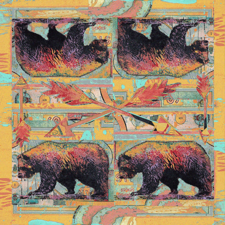 American Dakota Ruiz Walking Bear Sorbet Rug - R0222SBT234