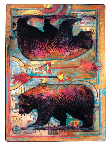 American Dakota Ruiz Walking Bear Sorbet Rug - R0222SBT234