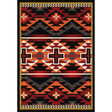 American Dakota Rustic Cross Black Rug
