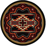 American Dakota Rustic Cross Black Rug