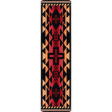 American Dakota Rustic Cross Burnt Red Rug